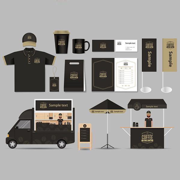 Bộ nhận diện thương hiệu chuỗi cafe