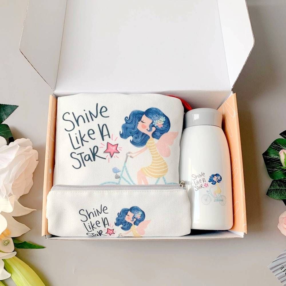 Combo quà tặng Phụ nữ - set quà 3 món bình - túi - ví 1008