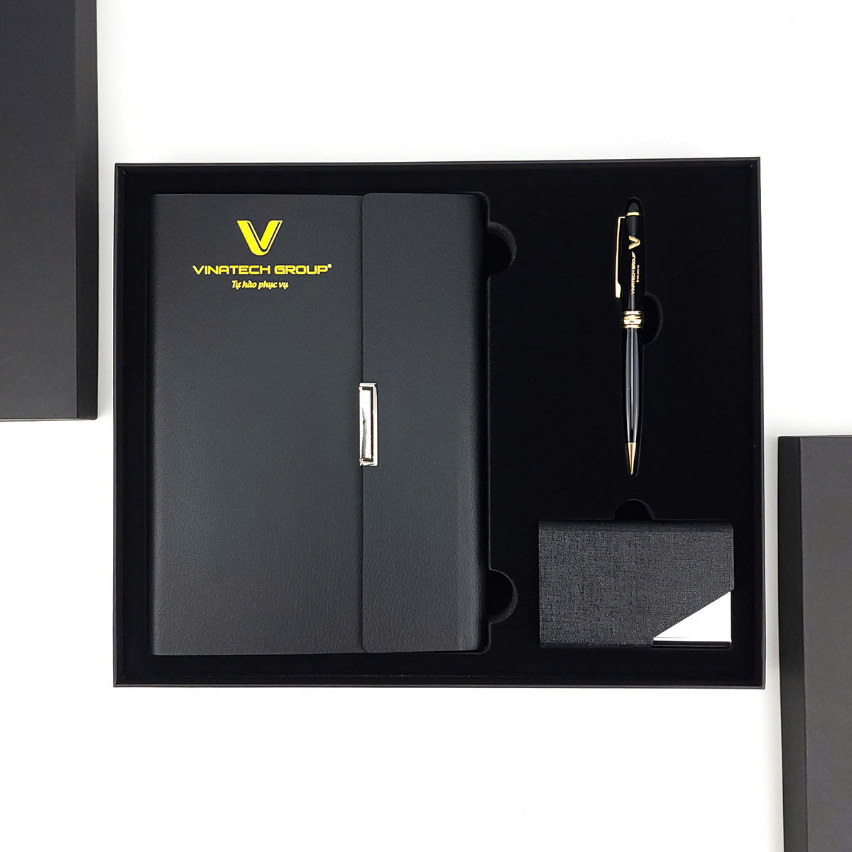 Set Quà Tặng Doanh Nghiệp Sổ Tay, Bút, Hộp Danh Thiếp GS03